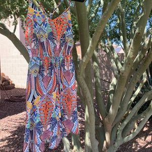Super cute high low hem sundress size S